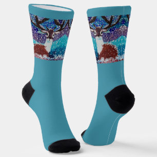 Deer Painting Socks