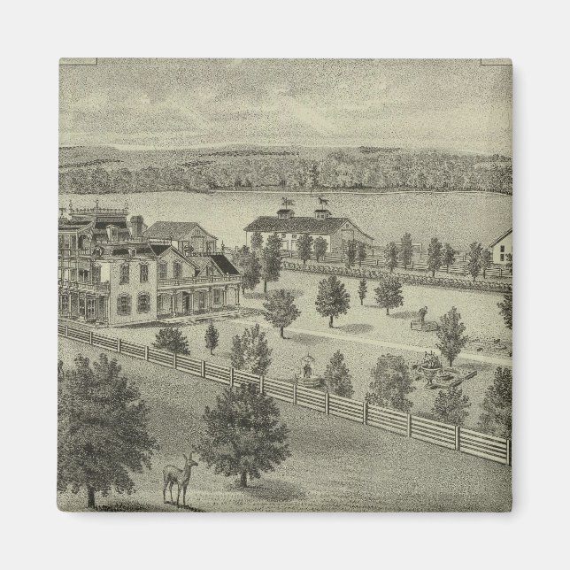 Deer Park Place Farm, Strong City, Kansas Magnet (Front)