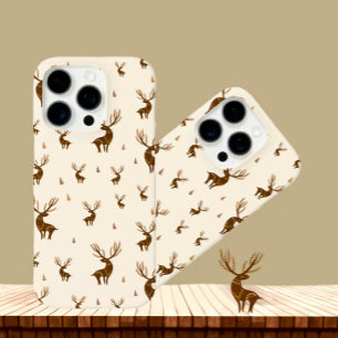 Deer pattern iPhone 16 pro case