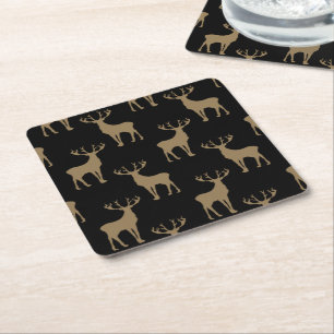 Deer Pattern Cute Paper Coasters