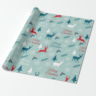 Deer pattern wrapping paper