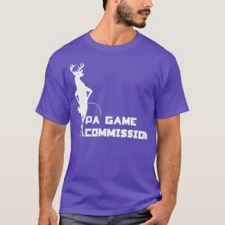 Deer peeing on PA Game commission T-Shirt