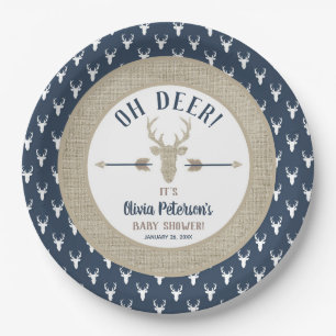 Deer Plate, Oh Deer, Woodland Deer Plate