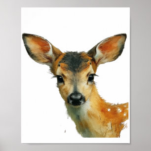 Deer Portrait Poster
