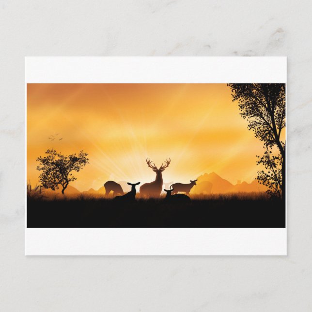 Deer Postcard (Front)