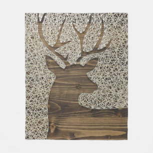 Deer Print Fleece Blanket