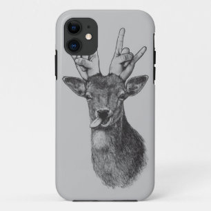 Deer Punk Illustrated Phone Case