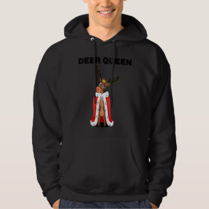 Deer Queen Girls Deer Womens Deer Hoodie