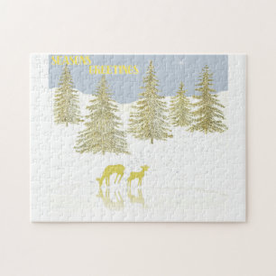 Deer Reflection Jigsaw Puzzle