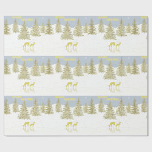 Deer Reflection Wrapping Paper