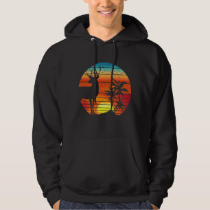 DEER RETRO SUNSET  HOODIE