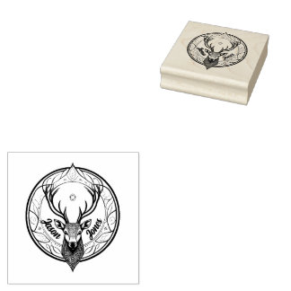 deer rubber stamp