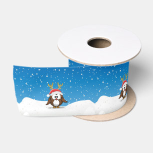 Deer Santa Owl Satin Ribbon