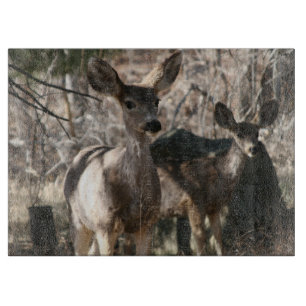 Deer saying hello cutting board