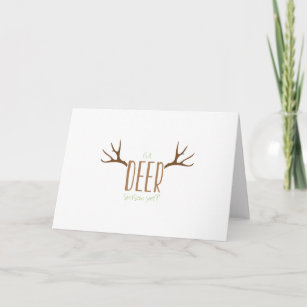 Deer Season Card
