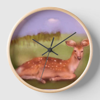 Deer series clock