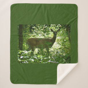 Deer Sherpa Blanket