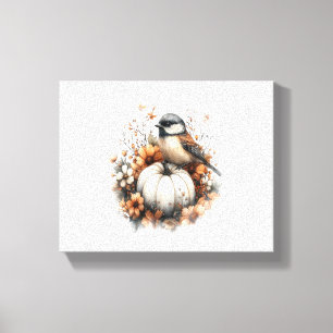 Deer Shirt Country Pumpkin Canvas Print