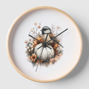 Deer Shirt Country Pumpkin Clock
