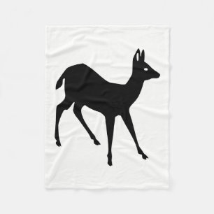 Deer Silhouette Fleece Blanket