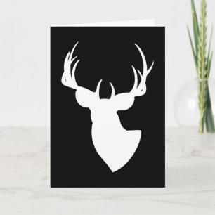 Deer Silhouette Happy Birthday Card