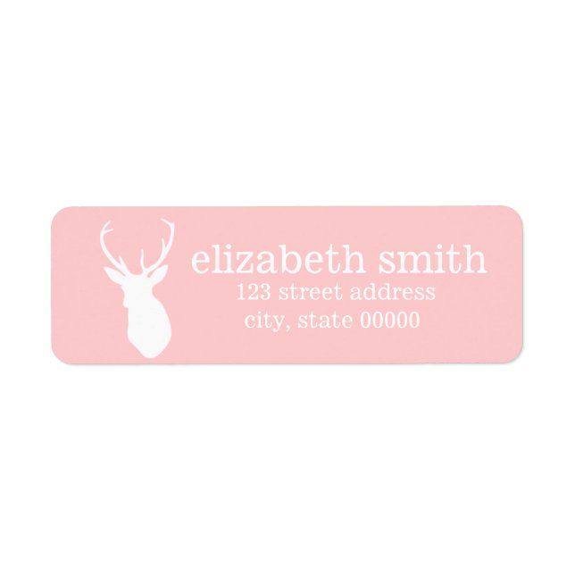 Deer Silhouette Return Address Labels (Front)