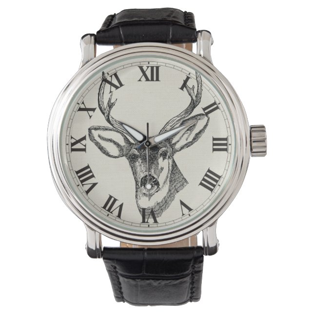 Deer Sketch Watch (Front)