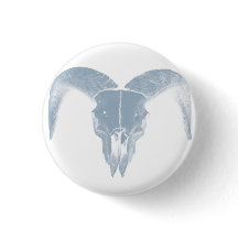 Deer Skull Button