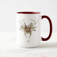 Deer Skull & Flowers