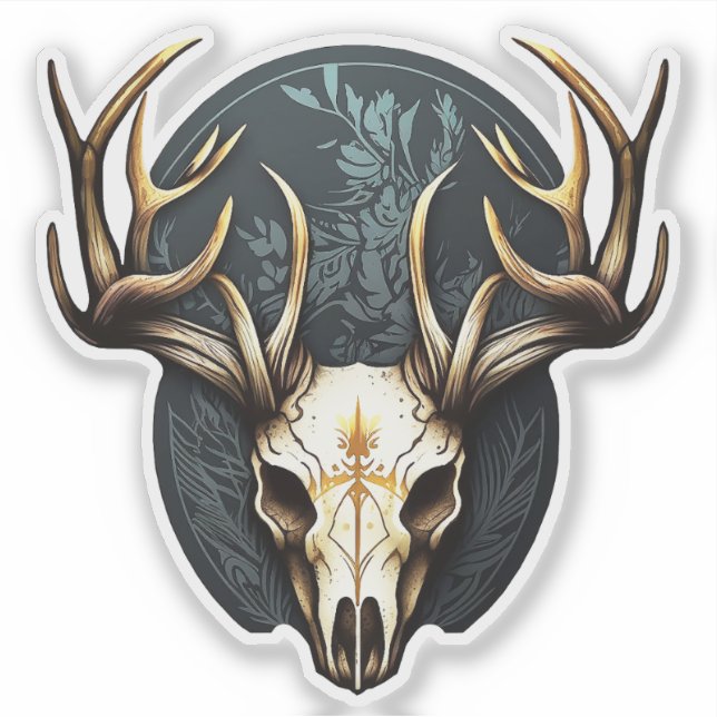 Deer Skull Large Antlers Hunting (Front)