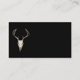 Deer Skull on Black | Outfitters | Taxidermist Business Card