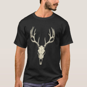 Deer Skull Tee Bow Hunter Dad Hunt Fan Vintage Hun