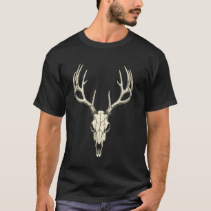 Deer Skull Tee Bow Hunter Dad Hunt Fan Vintage Hun