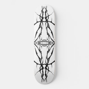 Deer Skull Tribal Design for deer Hunters black Skateboard