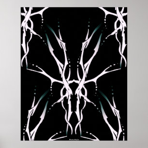 Deer Skull Tribal Design for deer Hunters white Poster