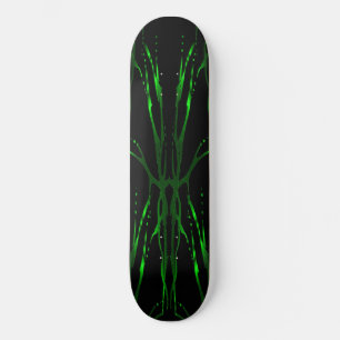 Deer Skull Tribal Tattoo skateboard - green