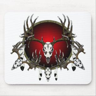 Deer skulls mouse mat