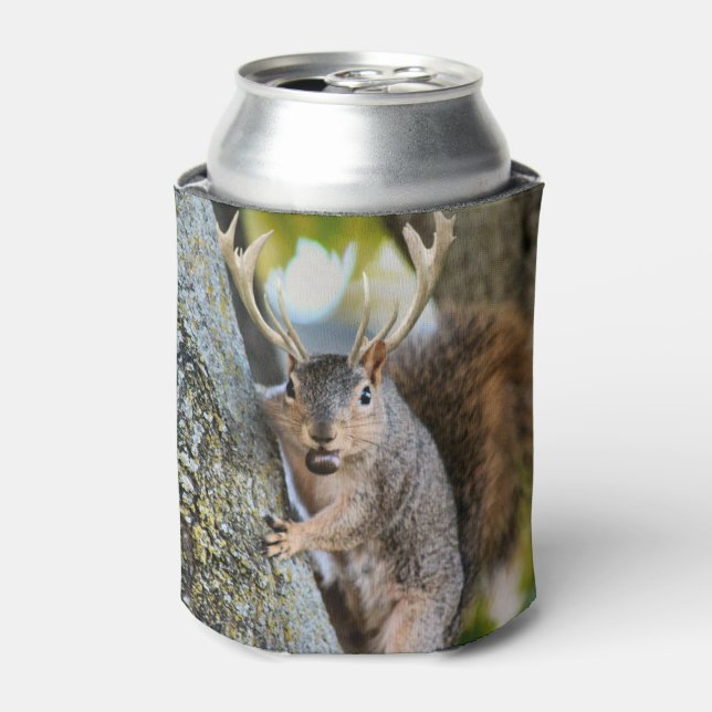 Deer Squirrelly Can Cooler (Can Front)