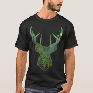 Deer Stag Head with Antlers Cool Deer Hunting T-Shirt