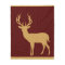 Deer Stag Silhouette | burgundy tan