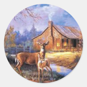 Deer sticker