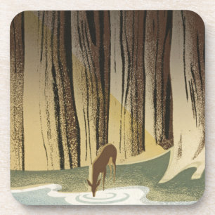 Deer & Stream Coaster