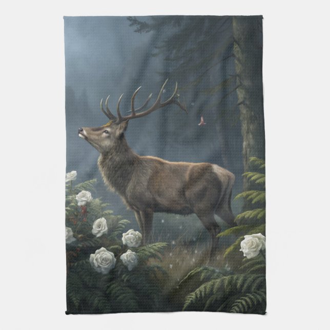 Deer Tea Towel (Vertical)