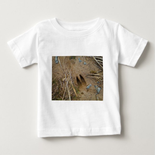 deer track baby T-Shirt (Front)