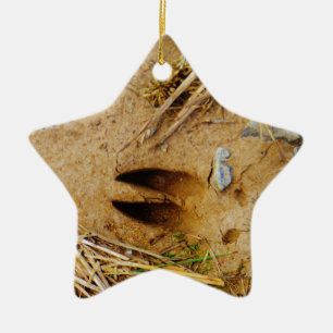 Deer Track Ceramic Tree Decoration