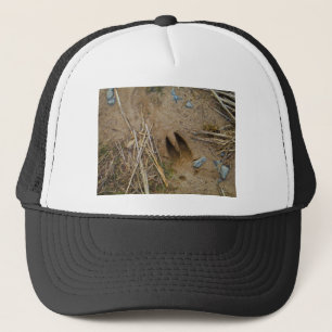 deer track trucker hat