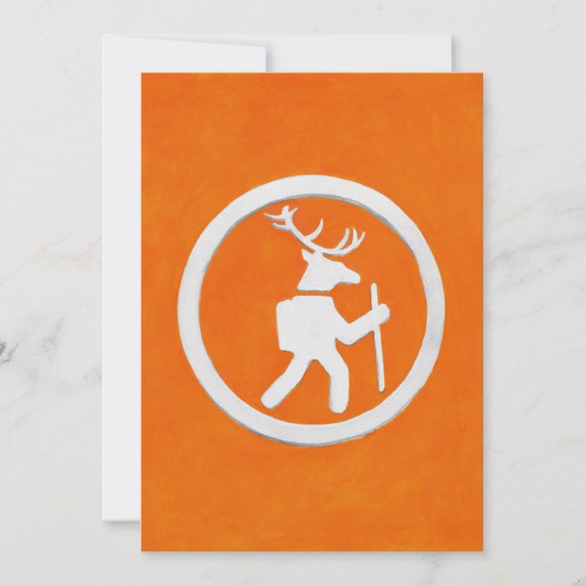 Deer Trail Marker Invitation (Front)