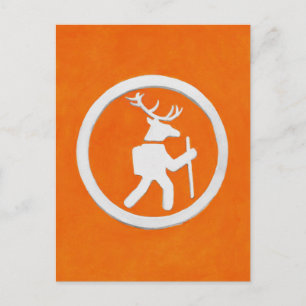 Deer Trail Marker Postcard