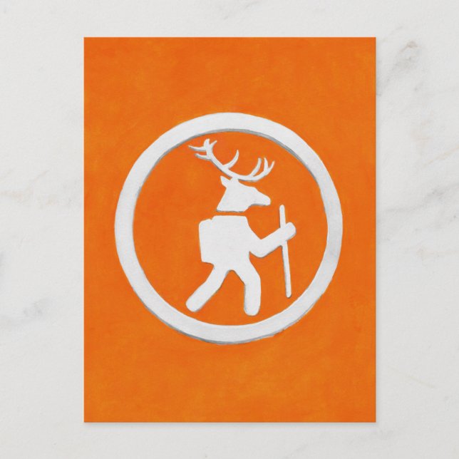 Deer Trail Marker Postcard (Front)