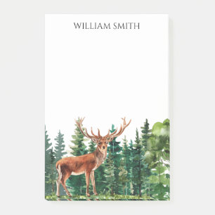 Deer Trees Personalised Post-it Notes